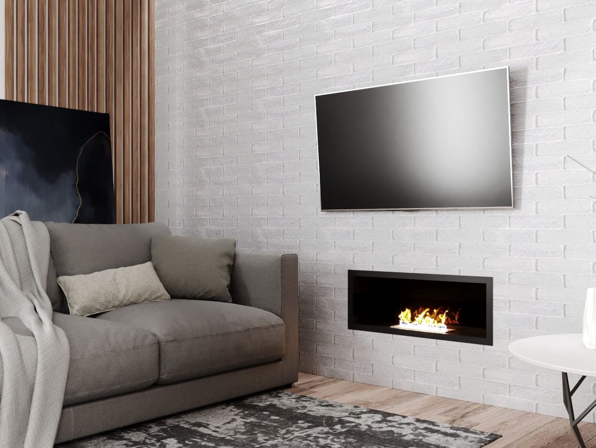 Биокамин "Русский огонь" Лайт 780V встраиваемый с защитным и декоративным стеклом по цене 27 050 руб.