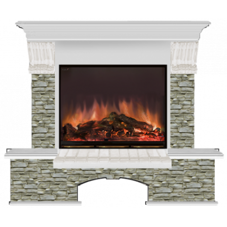 Бостон Грот однотонный (беленый дуб)+Arte 23