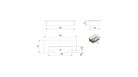 Биокамин Kratki ALPHA стальной по цене 