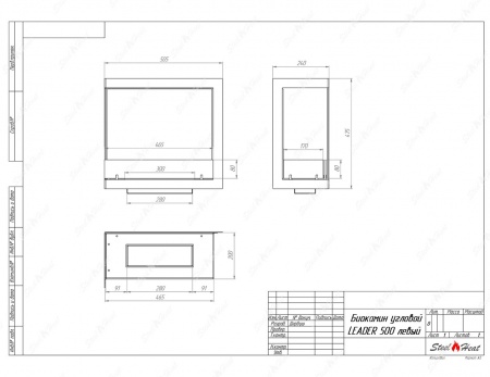 Биокамин угловой SteelHeat Leader 500 левый стекло Биокамин угловой SteelHeat Leader 500 левый стекло по цене 23 473 руб.
