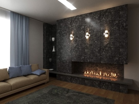 Автоматический биокамин Lux Fire Smart Flame 1100 RC INOX по цене 396 550 руб.